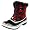 Black/Intense Red