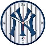 New York Yankees Wall Clock - Pinstripe