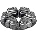 Wilton Dimensions 6-Cup Cast-Aluminum Mini-Hearts Pan