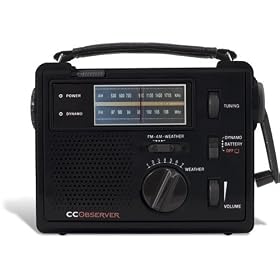 CC Observer wind-up emergency radio (Black) by 
