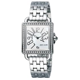 Pierre Cardin Women's Time Couture Collection Retour Square Crystal Watch #PC068862005
