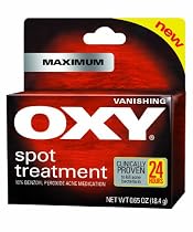 Oxy Spot Treatment, Maximum, Vanishing, 0.65-Ounce (Pack of 3)
