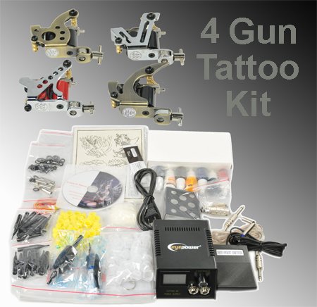 Complete Tattoo Kit 4 Tattoo Machine Kit With Power Supply And Tattoo Needles By Fancierstudio A03 Complete Tattoo Kit 4 Tattoo Machine Kit With Power Supply And Tattoo Needles By Fancierstudio A03