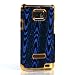 【全4色】Samsung Galaxy SII / SC-02C ギャラクシーS2用ケース　冬の恋シリーズ　ハードケース　メタルケース　ブルー　Plastic Case for Galaxy S2 SC-02C  液晶保護フィルム付　(7188-1)