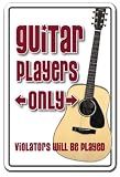 GUITAR ~Novelty Sign~ parking signs pick strings gift