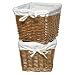 Baby : Set of 2 Honey Baskets with White Liner