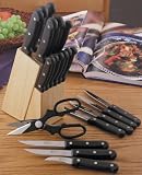 Diamond Cut Ultra 21pc Cutlery and Wood Block