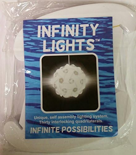 Infinity Puzzle Lights - Puzzle Lamp Shade - Modern Pendant Jigsaw Lighting - Every Color Comes with 12' Cord (Black, Medium)