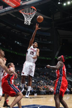 New Jersey Nets v Atlanta Hawks: Al Horford Photographic Poster Print by Scott Cunningham, 16x24