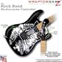 Big Kiss White on Black WraptorSkinz Skin fits Rock Band Stratocaster Guitar for Nintendo Wii, XBOX 360, PS2 & PS3 (GUITAR NOT INCLUDED)