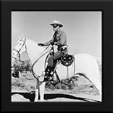 The Lone Ranger Custom Framed 12x12 B&W Photo