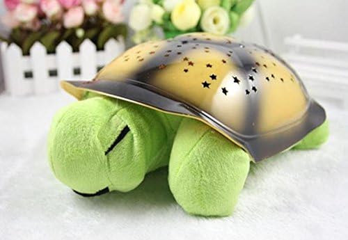 Night Light Plush Toy, Green Constellation Turtle