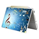 Bundle Monster Laptop Notebook Skin Sticker Cover Art Decal - 12" 14" 15" - Fit HP Dell Asus Compaq - Music Notes