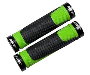 neon green handlebar grips