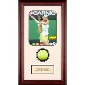 Daniela Hantuchova Autographed Tennis Ball With Photo Shadowbox