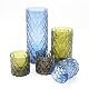 Small Cut Glass Vase (Green)||RF10F