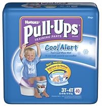 Huggies Pull-Ups Training Pants with Cool Alert Wetness Liner for Boys, 3T-4T, Mega Pack (40 Training Pants)