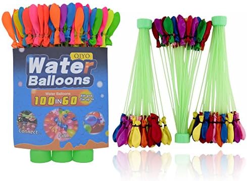 Water Balloons As Seen on TV, 3 bunches Fast to Fill with a Reusable Hose Attachment Make a Bunch of Battle Ready Water Bombs Fast