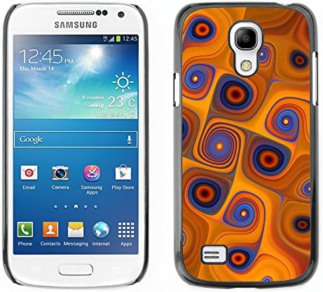 iKiki-Tech Hard Case Cover for Samsung Galaxy S4 Mini - Orange Swirls