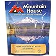 Mountain House Oriental Style Rice and Chicken with Vegetables Freeze Dried 2 Person Pouch - like MRE Food / Meal for Hiking, Camping, Fishing, Hunting and Outdoor Recreation