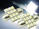 12連★高輝度LEDルームランプホワイト2ヶ T10&times;31mm as58-2
