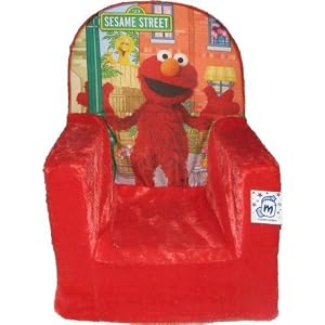 Sesame Street's Elmo Plush High Back Chair by 