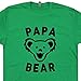 L - Papa Bear T Shirt Best Dad Ever Tee Grateful Worlds Okayest Dead Phish Widespread Vintage Panic Concert Shirtmandude