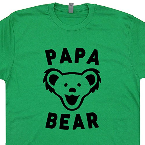 L - Papa Bear T Shirt Best Dad Ever Tee Grateful Worlds Okayest Dead Phish Widespread Vintage Panic Concert Shirtmandude