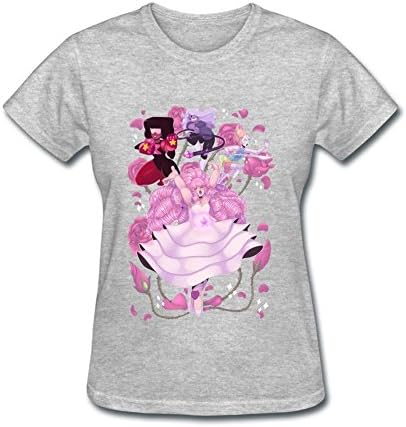 OMANED Women's Steven Universe Crystal Gem Design T shirt