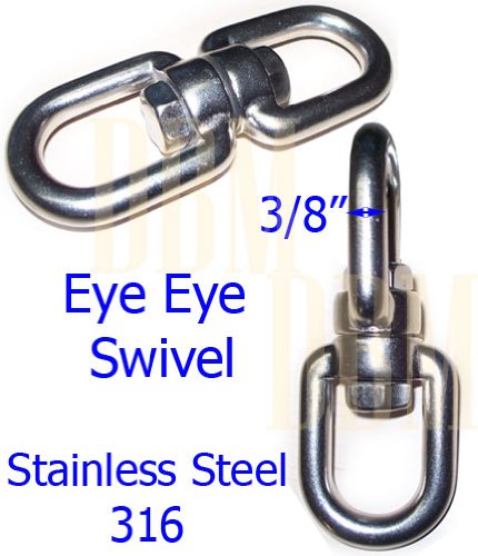 3/8" EYE EYE Swivel Marine Mooring 1500 LBS WLL Reviews