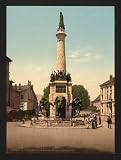 The fountain of elephants, Chamb�ry, France wall sized print (photochrom) photochrome , 14x18