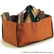 Weathered Pumpkin Closed End Log Carrier for Fireplace
