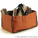 Weathered Pumpkin Closed End Log Carrier for Fireplace