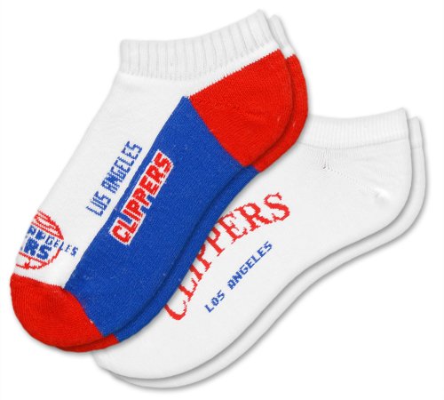 NBA Los Angeles Clippers Mens Socks 2 Pack, Ankle Socks