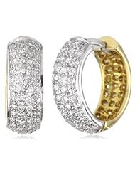 Sethi Couture "Simple Elegance" Yellow and White Diamond Huggie Earrings