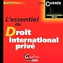 L'essentiel du droit international priv�