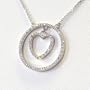 14KWG Diamond Heart Necklace