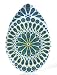 Kitchen & Housewares : Precidio Objects 10330L85-AM107 Jonathan AdlerMod Peacock Tear Drop Plate