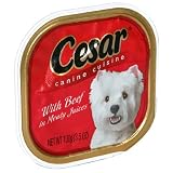 Cesar Canine Cuisine Dog Food,  Beef in Meaty Juices, 3.5 oz