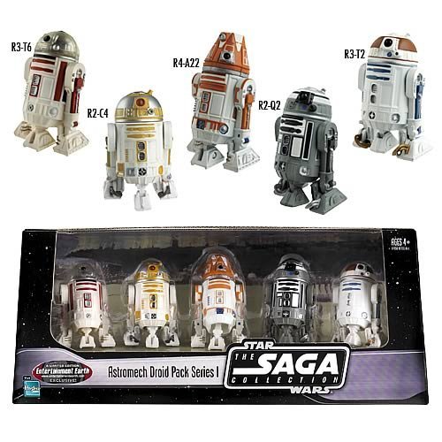 Star Wars - Saga Collection - Astromech Droid Pack Series 1 - Hasbro - Limited Edition - 5 Figure Set - Collection - (M)
