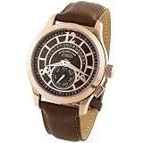 Stuhrling Original Men's Classic 'Baily' Automatic Retrograde Rubber Strap Watch #247.3345K59