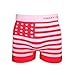 Crazy Cool Men's American Flag Seamless Boxer Briefs Underwear 6-Pcs, One Size