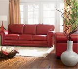 Brescia Leather Sofa Set.Rome Burnt Orange