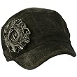 Cotton Military Cadet Acid Wash Denim Jean Hat Black