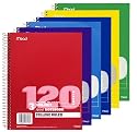 Mead Three-Subject College-Ruled Spiral Notebook, 1 Notebook, Color May Vary (05748)