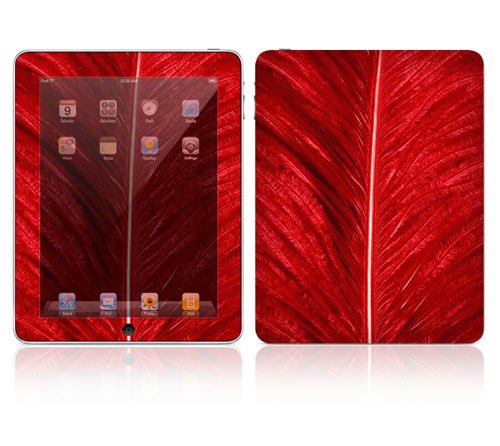 DecalSkin+iPad+Graphic+Cover+Skin+-+Red+Feather