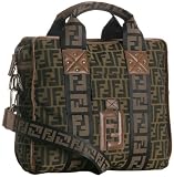 Fendi Tobacco Nylon Zucchino Business Tote 7VA158-MX7-F0VT4