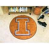 29 Round Illinois Fighting Illini Basketball Mat