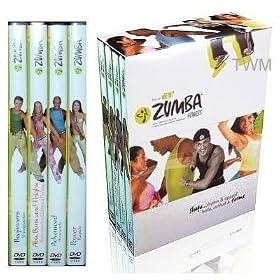Zumba Fitness Latin Workout Routine 4 Dvds Box-set by