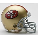 San Francisco 49ers Miniature Replica NFL Throwback Helmet w/Z2B Mask